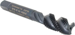 Kennametal - 9/16-18 3 Flute Modified Bottoming Spiral Flute Tap - Vanadium High Speed Steel, Oxide Finish, 3-19/32" OAL, Right Hand Flute, Right Hand Thread, H3, Series GOtap\xAE - Apex Tool & Supply