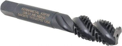 Kennametal - 5/8-11 3 Flute 2B Bottoming Spiral Flute Tap - Vanadium High Speed Steel, Oxide Finish, 3-13/16" OAL, Right Hand Flute, Right Hand Thread, H5, Series GOtap\xAE - Apex Tool & Supply