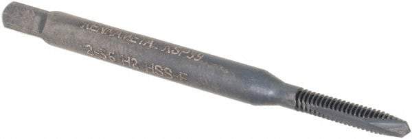 Kennametal - #2-56, 2 Flute, Oxide Finish, Vanadium High Speed Steel Spiral Point Tap - Plug Chamfer, Right Hand Thread, 1-3/4" OAL, 10mm Thread Length, 3.58mm Shank Diam, 2B Class of Fit, Series GOtap - Exact Industrial Supply