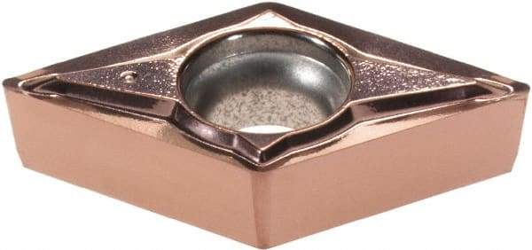 Walter - DCGT32.51 PF2 Grade WXN10 Carbide Turning Insert - TiCN Plus Finish, 55° Diamond, 3/8" Inscr Circle, 5/32" Thick, 1/64" Corner Radius - Apex Tool & Supply