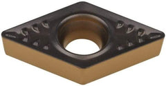 Walter - DCMT32.52 PM5 Grade WPP20 Carbide Turning Insert - TiCN/Al2O3/TiN Finish, 55° Diamond, 3/8" Inscr Circle, 5/32" Thick, 1/32" Corner Radius - Apex Tool & Supply