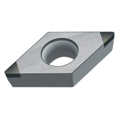 Walter - DCMW32.52 Grade WCB50 CBN Turning Insert - Uncoated, 55° Diamond, 3/8" Inscr Circle, 5/32" Thick, 1/32" Corner Radius - Apex Tool & Supply