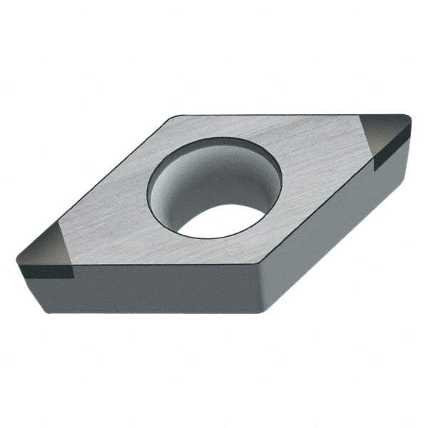 Walter - DCMW32.52 Grade WCB30 CBN Turning Insert - Uncoated, 55° Diamond, 3/8" Inscr Circle, 5/32" Thick, 1/32" Corner Radius - Apex Tool & Supply