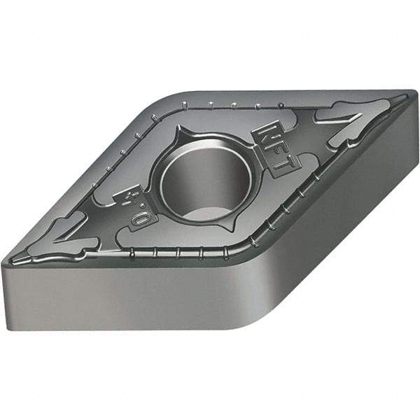 Walter - DNGG442 NFT Grade WS10 Carbide Turning Insert - Uncoated, 55° Diamond, 1/2" Inscr Circle, 1/4" Thick, 1/32" Corner Radius - Apex Tool & Supply