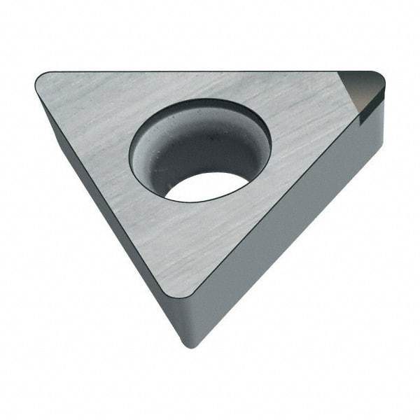 Walter - TCMW21.51 Grade WCB50 CBN Turning Insert - Uncoated, 60° Triangle, 1/4" Inscr Circle, 3/32" Thick, 1/64" Corner Radius - Apex Tool & Supply