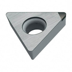 Walter - TCMW21.52 Grade WCB50 CBN Turning Insert - Uncoated, 60° Triangle, 1/4" Inscr Circle, 3/32" Thick, 1/32" Corner Radius - Apex Tool & Supply