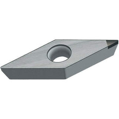 Walter - VBMW331 Grade WCB50 CBN Turning Insert - Uncoated, 35° Diamond, 3/8" Inscr Circle, 3/16" Thick, 1/64" Corner Radius - Apex Tool & Supply