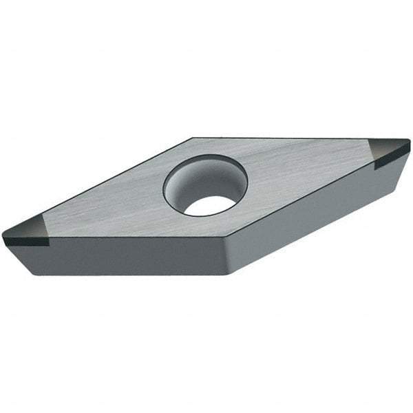 Walter - VBMW332 Grade WCB30 CBN Turning Insert - Uncoated, 35° Diamond, 3/8" Inscr Circle, 3/16" Thick, 1/32" Corner Radius - Apex Tool & Supply