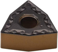 Walter - WNMG542 NM4 Grade WPP30 Carbide Turning Insert - TiCN/Al2O3/TiN Finish, 80° Trigon, 5/8" Inscr Circle, 1/4" Thick, 1/32" Corner Radius - Apex Tool & Supply