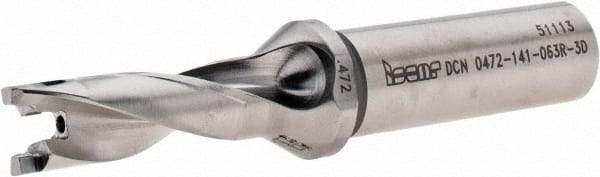 Iscar - 0.472" to 0.488" Diam, 3xD, 1.41" Max Depth, 5/8" Shank Diam, 3.98" OAL, Replaceable-Tip Drill - FCP, ICK, ICK-2M, ICM, ICP, iCP-2M Insert, 73822975 Toolholder, Series SumoCham - Apex Tool & Supply