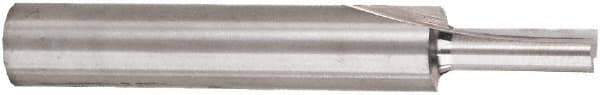 Freud - 3/8" Diam, 1/4" Shank Diam, 3/8" Length of Cut, 2 Flute Double Edge Straight Router Bit - 1-3/4" Overall Length, Solid Carbide - Apex Tool & Supply