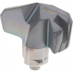 Iscar - Series ICK-2M, 14.5mm Diam Grade IC908 140° Replaceable Drill Tip - Carbide, TiAlN Finish, 14 Seat Size - Apex Tool & Supply