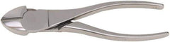 Aven - 7" OAL, 12 AWG Capacity, Diagonal Cutter - 3/4" Jaw Length x 5/8" Jaw Width, Oval Head, Stainless Steel Handle - Apex Tool & Supply