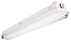 Cooper Lighting - 120 to 277 Volt, 32 Watt, Fluorescent Hazardous Location Light Fixture - Corrosion, Dust, Heat, Moisture & Weather Resistant, Fiberglass Housing, 97-13/16" Long x 7" Wide x 5" High - Apex Tool & Supply