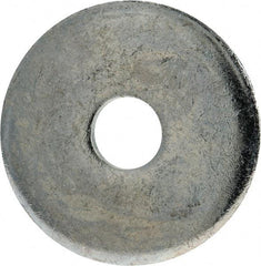 Gibraltar - 1/2" Screw, Steel Fender Flat Washer - 17/32" ID x 2" OD, 1/4" Thick, Zinc-Plated Finish - Apex Tool & Supply