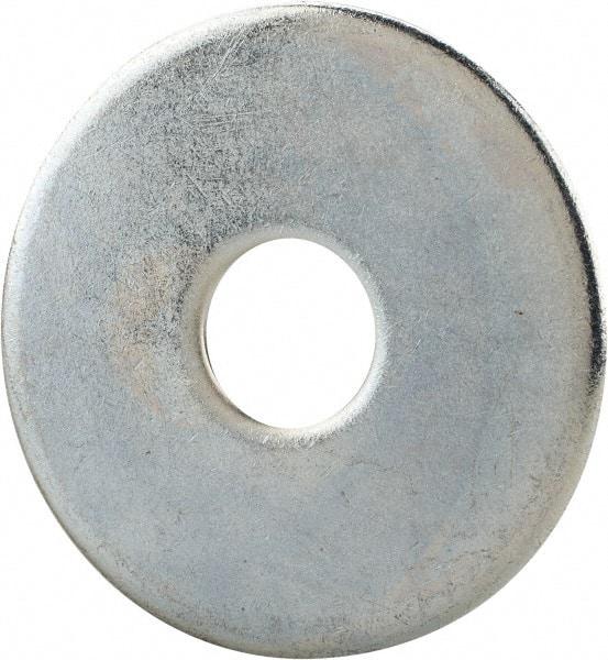 Gibraltar - 5/8" Screw, Steel Fender Flat Washer - 11/16" ID x 2-1/2" OD, 1/8" Thick, Zinc-Plated Finish - Apex Tool & Supply