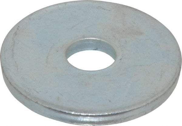 Gibraltar - 5/8" Screw, Steel Fender Flat Washer - 11/16" ID x 2-1/2" OD, 1/4" Thick, Zinc-Plated Finish - Apex Tool & Supply