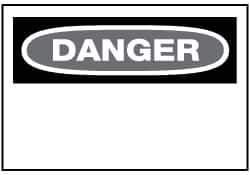 NMC - "Danger", 20" Long x 28" Wide, Aluminum Safety Sign - Rectangle, 0.04" Thick, Use for Accident Prevention - Apex Tool & Supply