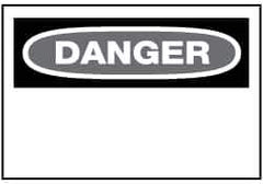 NMC - "Danger", 20" Long x 28" Wide, Aluminum Safety Sign - Rectangle, 0.04" Thick, Use for Accident Prevention - Apex Tool & Supply