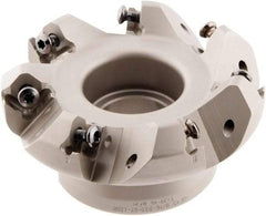 Iscar - 3" Cut Diam, 1" Arbor Hole, 0.138" Max Depth of Cut, 45° Indexable Chamfer & Angle Face Mill - 7 Inserts, ONHU 0505\xB6OXMT 0507\xB6S845 SN.U 1305 Insert, Right Hand Cut, 7 Flutes, Series Helido - Apex Tool & Supply