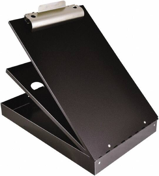 Saunders - 2-3/4" Long x 9" Wide, Clip Board - Black - Apex Tool & Supply