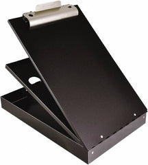 Saunders - 2-3/4" Long x 9" Wide, Clip Board - Black - Apex Tool & Supply