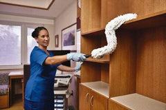 Rubbermaid - Microfiber Duster - 28.4" OAL, White - Apex Tool & Supply