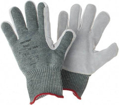 Ansell - Size S, ANSI Cut Lvl A5, Abrasion Lvl 5, Cut Resistant Gloves - Gray - Apex Tool & Supply