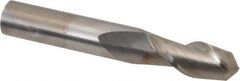 Accupro - 3/8" Diam, 7/8" LOC, 2 Flute Solid Carbide Ball End Mill - Uncoated, Single End, 2-1/2" OAL, 3/8" Shank Diam, Spiral Flute - Apex Tool & Supply
