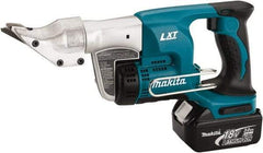 Makita - 2,800 SPM, Pistol Grip Handle, Handheld Cordless Shear - 18 Gauge Cutting Capacity - Apex Tool & Supply
