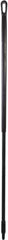 Vikan - 59 x 1-1/4" Fiberglass Squeegee Handle - European Threaded Connection, Black - Apex Tool & Supply