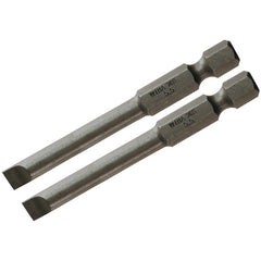6.5MM 70MM OAL SLOT POWER BIT 2/PK - Apex Tool & Supply