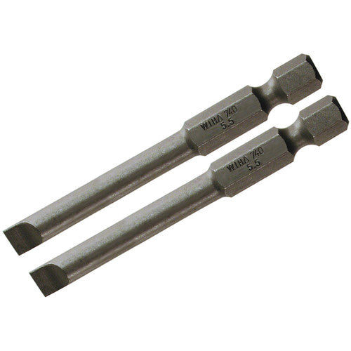 3.0MM 70MM OAL SLOT POWER BIT 2/PK - Apex Tool & Supply