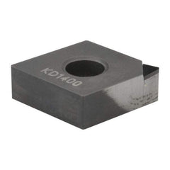 Kennametal - CNMS431 F Grade KD1400 Polycrystalline Diamond (PCD) Turning Insert - 80° Diamond, 1/2" Inscr Circle, 3/16" Thick, 1/64" Corner Radius - Apex Tool & Supply