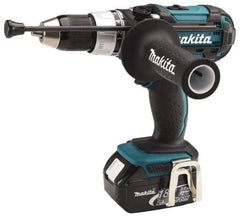 Makita - 18 Volt 1/2" Keyless Chuck Cordless Hammer Drill - 0 to 30,000 BPM, 0 to 400 & 0 to 1,700 RPM, Reversible, Pistol Grip Handle - Apex Tool & Supply