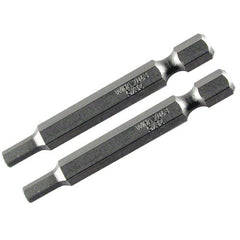 3.0MM 70MM OAL HEX POWER BIT 2/PK - Apex Tool & Supply