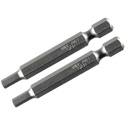 2.0MM 70MM OAL HEX POWER BIT 2/PK - Apex Tool & Supply