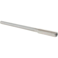 Alvord Polk - 0.3955" High Speed Steel 6 Flute Chucking Reamer - Straight Flute, 0.3105" Straight Shank, 1-3/4" Flute Length, 7" OAL - Apex Tool & Supply
