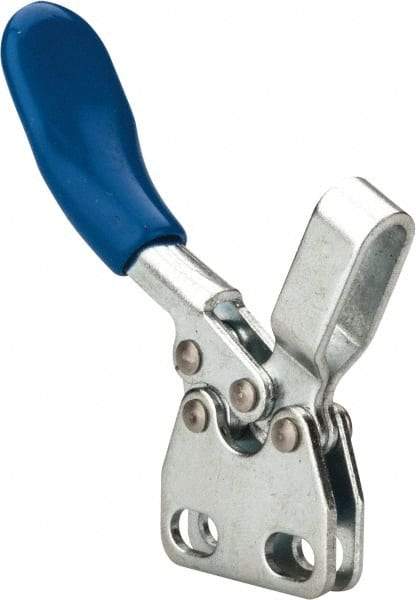 Gibraltar - 60 Lb Holding Capacity, Horizontal Handle, Manual Hold Down Toggle Clamp - 80° Handle Movement, 90° Bar Opening, U-Bar, Straight Base, Carbon Steel - Apex Tool & Supply