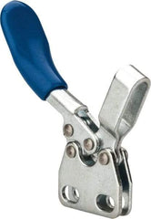 Gibraltar - 60 Lb Holding Capacity, Horizontal Handle, Manual Hold Down Toggle Clamp - 80° Handle Movement, 90° Bar Opening, U-Bar, Straight Base, Carbon Steel - Apex Tool & Supply