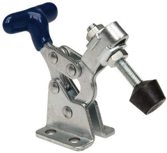 Gibraltar - 150 Lb Holding Capacity, Horizontal Handle, Manual Hold Down Toggle Clamp - 175° Handle Movement, 92° Bar Opening, U-Bar, Flanged Base, Carbon Steel - Apex Tool & Supply