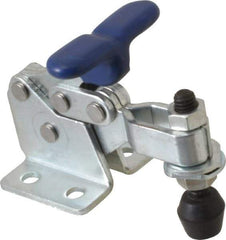 Gibraltar - 350 Lb Holding Capacity, Horizontal Handle, Manual Hold Down Toggle Clamp - 175° Handle Movement, 92° Bar Opening, U-Bar, Flanged Base, Carbon Steel - Apex Tool & Supply