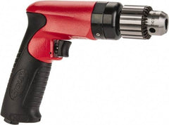 Sioux Tools - 3/8" Keyed Chuck - Pistol Grip Handle, 2,600 RPM, 11.8 LPS, 25 CFM, 0.6 hp - Apex Tool & Supply