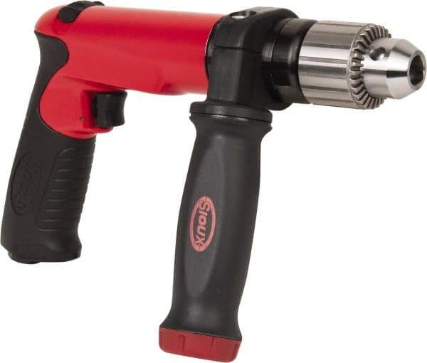 Sioux Tools - 1/2" Reversible Keyed Chuck - Pistol Grip Handle, 700 RPM, 14.16 LPS, 30 CFM, 1 hp - Apex Tool & Supply