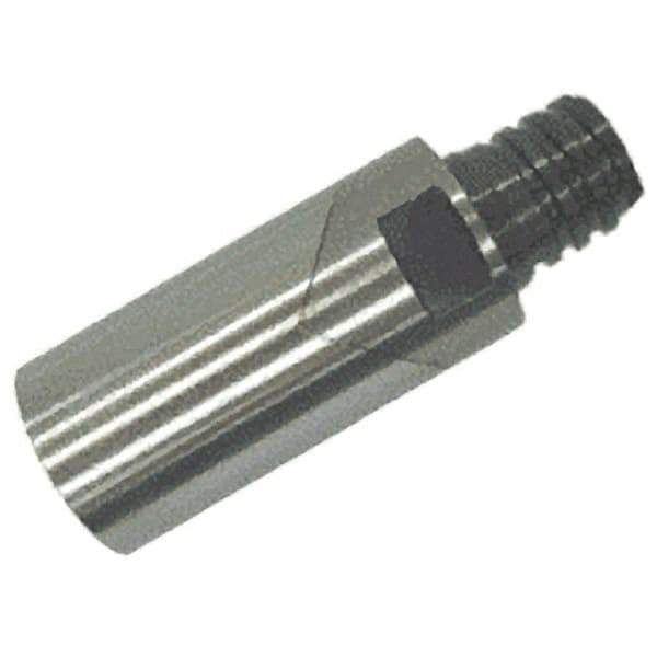 Iscar - T10 Connection to Tip, T10 Connection to Shank, Milling Tip Insert Threaded Extension - 1.5 Inch Extension Length, 0.5984 Inch Max Diameter, Multimaster Series - Apex Tool & Supply