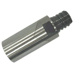 Iscar - T10 Connection to Tip, T10 Connection to Shank, Milling Tip Insert Threaded Extension - 1.5 Inch Extension Length, 0.5984 Inch Max Diameter, Multimaster Series - Apex Tool & Supply