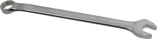 Proto - 3/8" 12 Point Combination Wrench - 15° Offset Angle, 6-1/4" OAL, Steel, Chrome Finish - Apex Tool & Supply