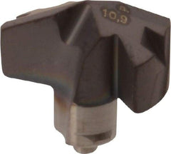 Iscar - Series ICP, 10.9mm Diam Grade IC908 140° Replaceable Drill Tip - Carbide, TiAlN Finish, 10 Seat Size - Apex Tool & Supply
