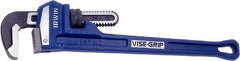 Irwin - 18" Cast Iron Straight Pipe Wrench - 2-1/2" Pipe Capacity - Apex Tool & Supply
