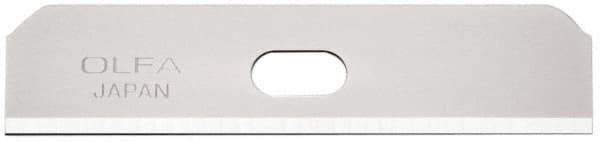 Olfa - 10 Piece Steel Safety Blade - 1-15/16" OAL - Apex Tool & Supply